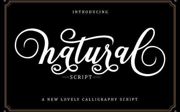 Natural Script Font