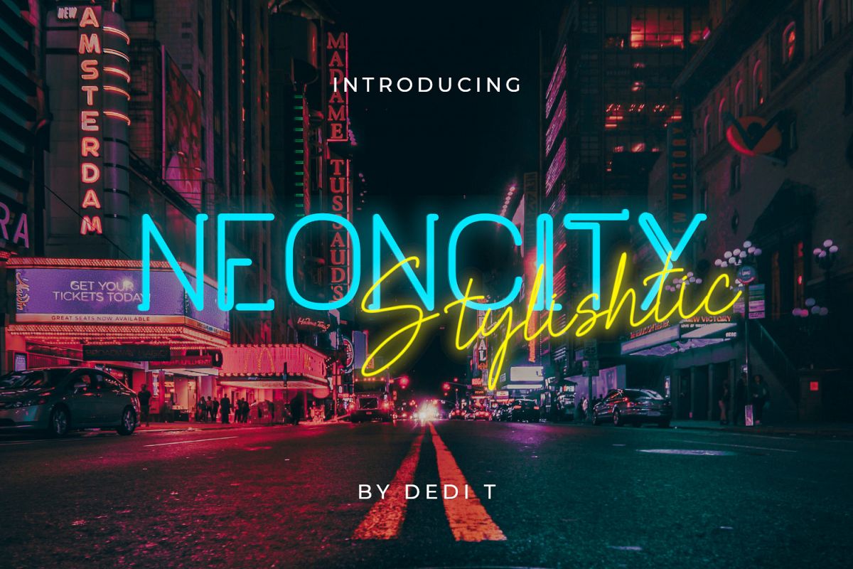Neoncity Script Font Duo