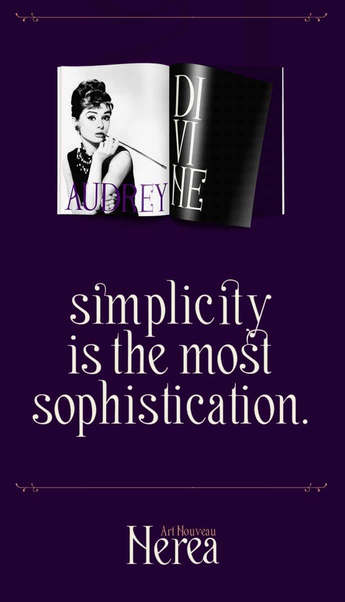 Nerea Art Nouveau Typography Font