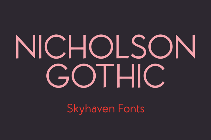 Nicholson Gothic Font