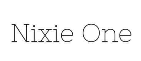 Nixie One Font