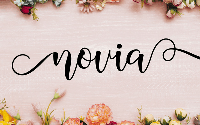 Novia Script Font
