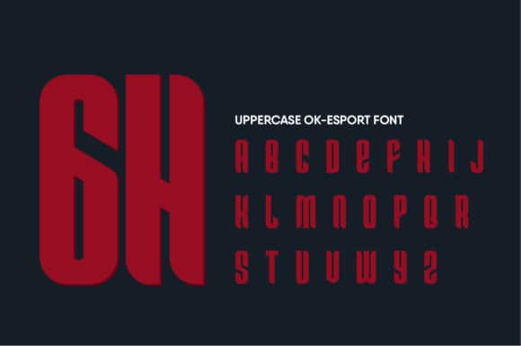 Ok Esports Display Font