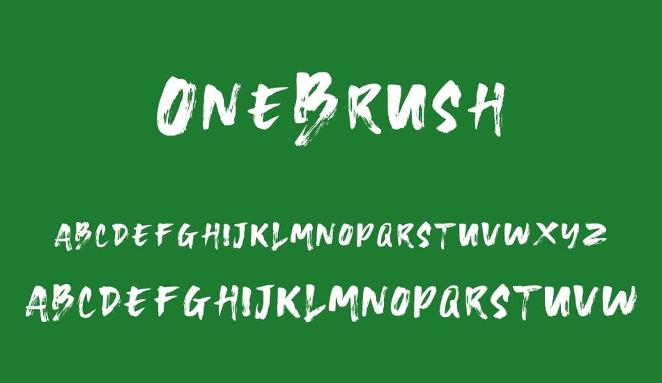 One Brush Font