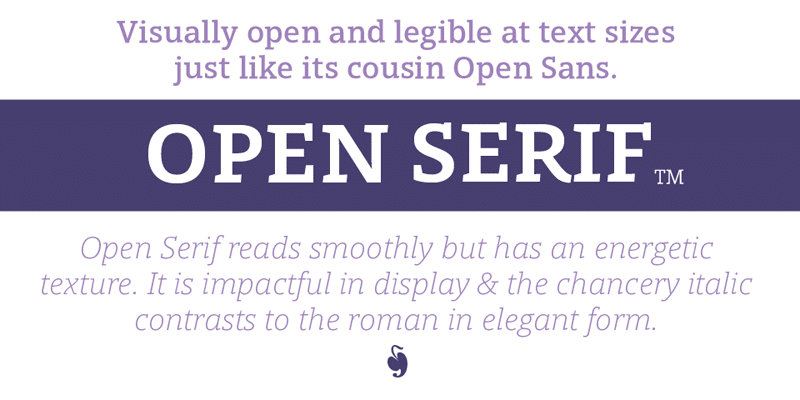 Open Serif Font