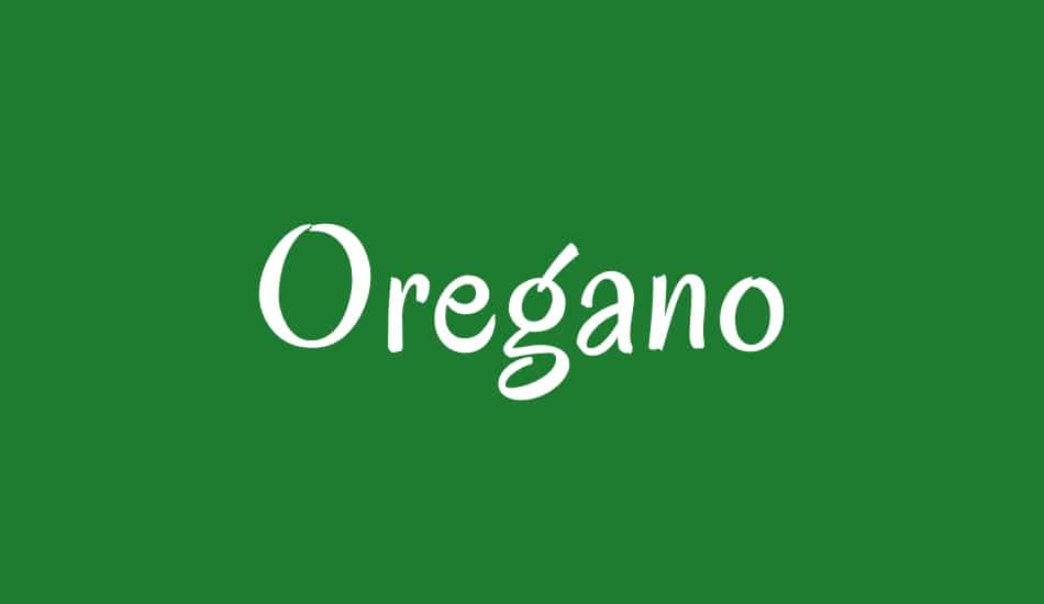 Oregano Font