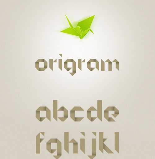 Origami Font