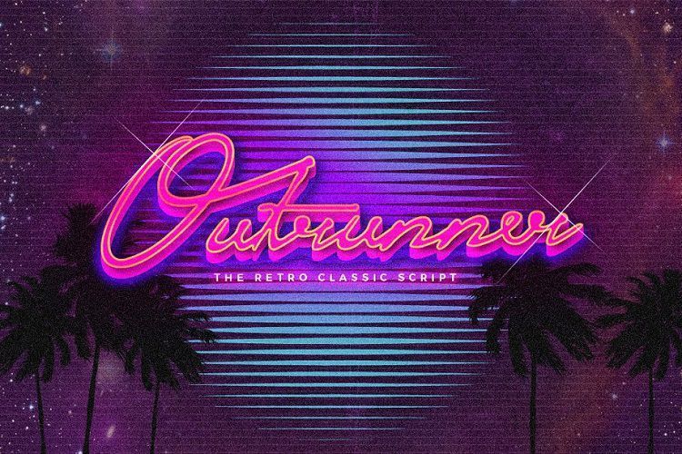 Outrunner Retro Script Font