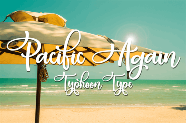 Pacific Again Script Font