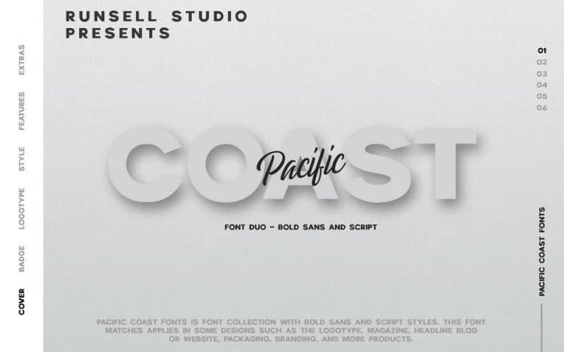 Pacific Coast Font Duo