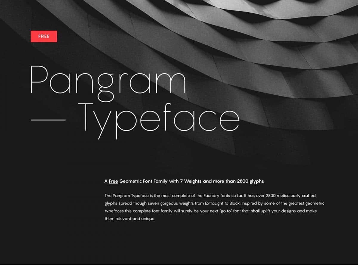 Pangram Sans Font Family
