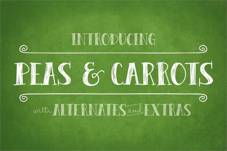Peas And Carrots Font