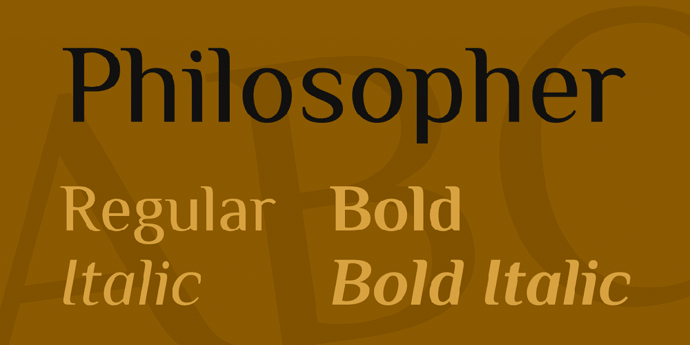 Philosopher Font