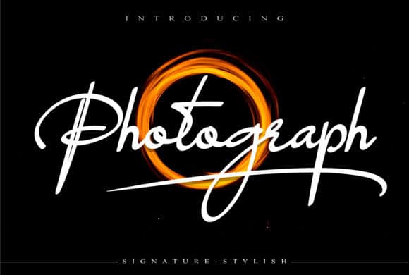 Photograph Handwritten Font