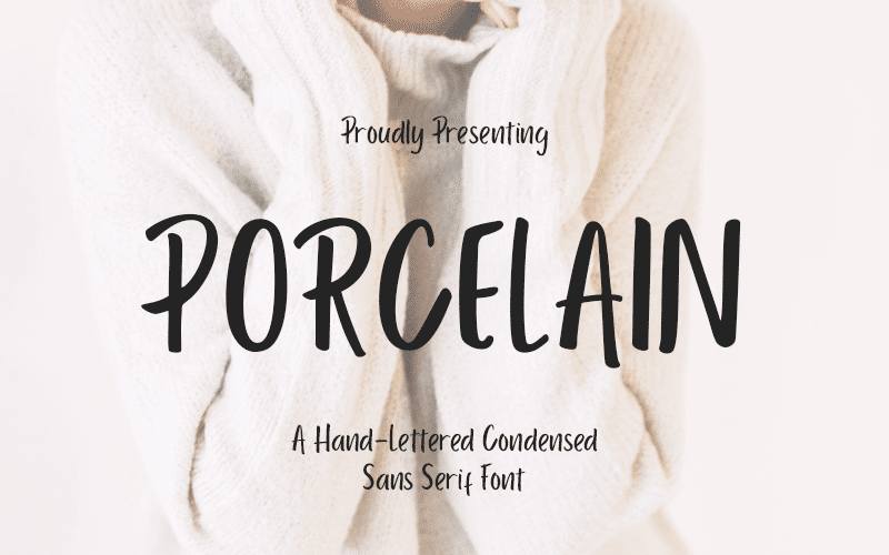 Porcelain Brush Font