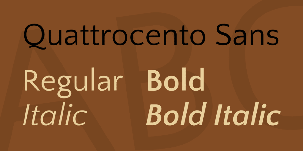 Quattrocento Font