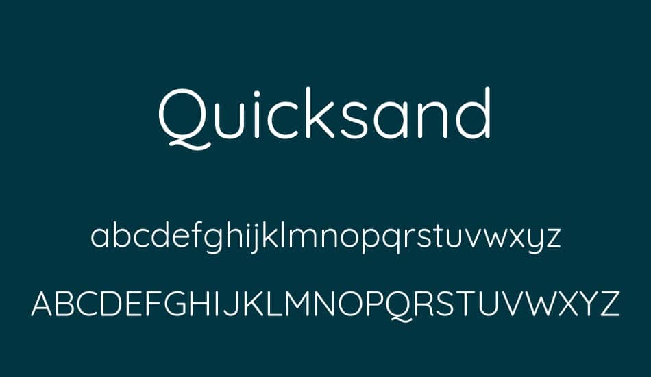 Quicksand Font