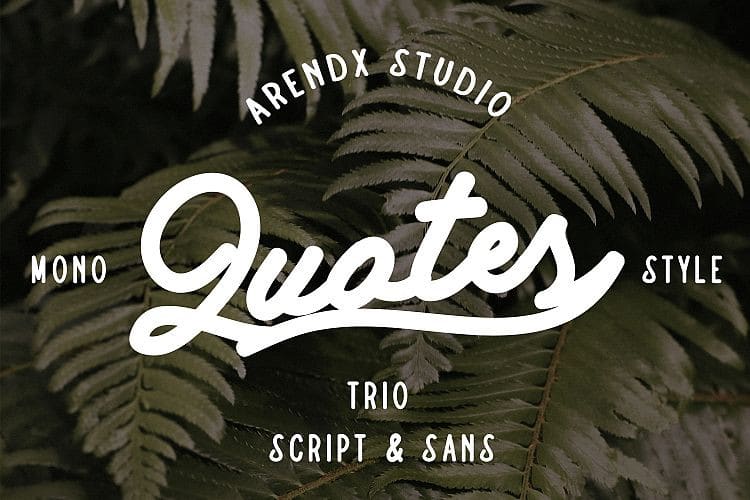 Quotes Vintage Font Bundle