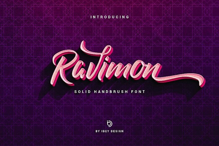Ravimon Brush Font