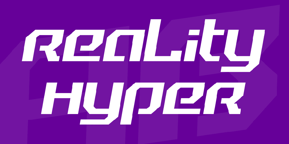 Reality Hyper Font