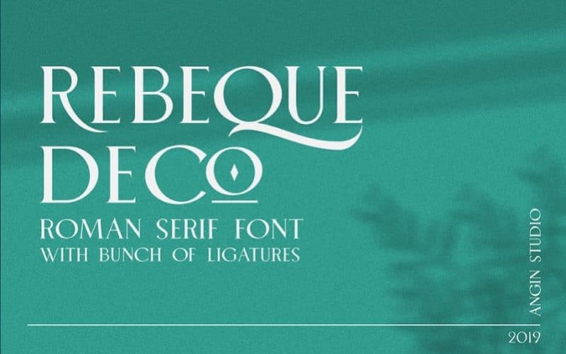 Rebeque Deco Display Font