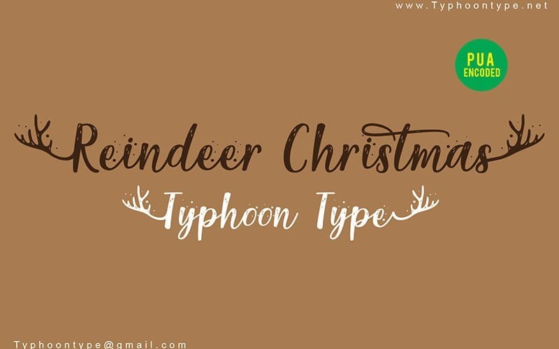 Reindeer Christmas Font