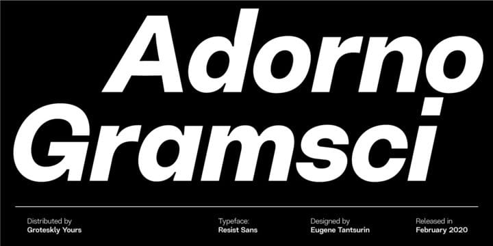 Resist Sans Serif Font