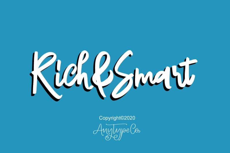 Rich Smart Script Font