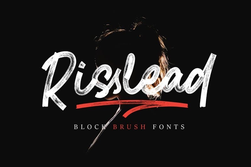Risslead Block Brush Font