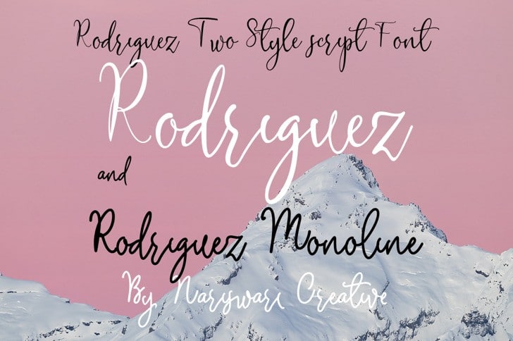 Rodriguez Script Font