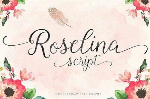 Roselina Script Font