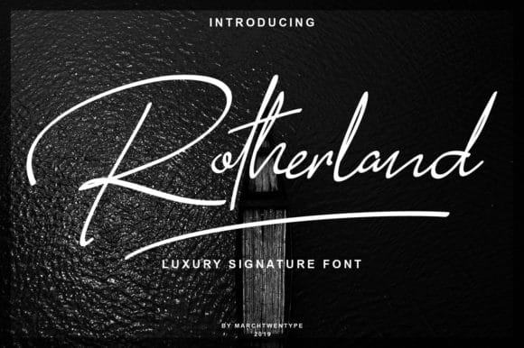 Rotherland Signature Font