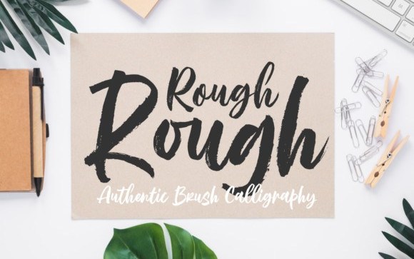Rough Rough Brush Font