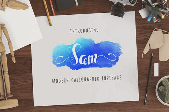 Sam Calligraphy Font