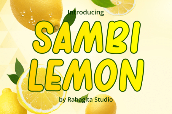Sambi lemon Display Font