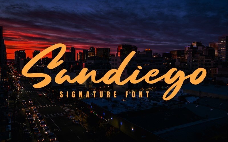 Sandiego Handwritten Font