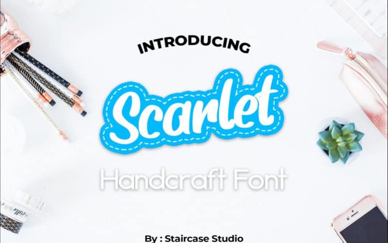 Scarlet Children Script Font