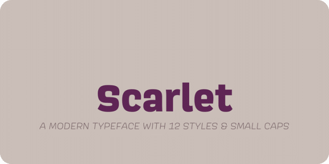 Scarlet Font Family