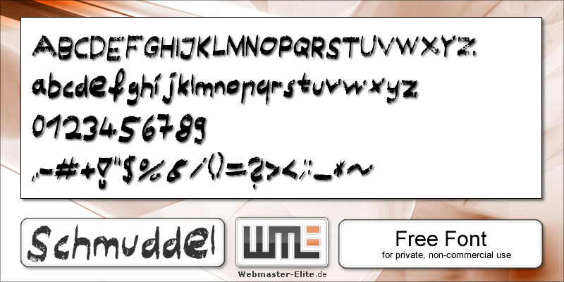 Schmuddel Font