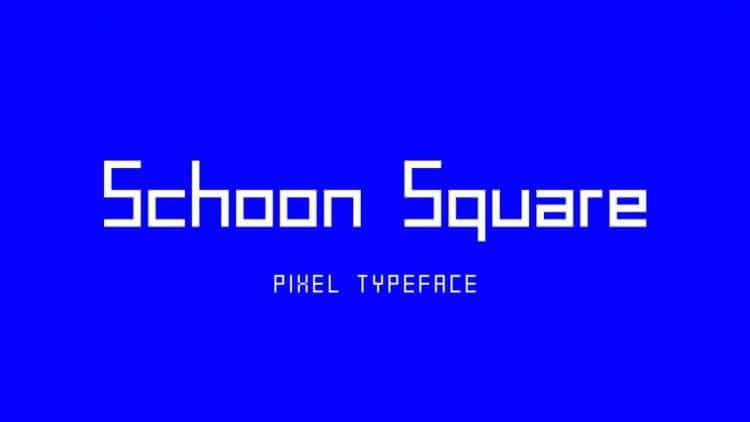 Schoon Square Sans Serif Font