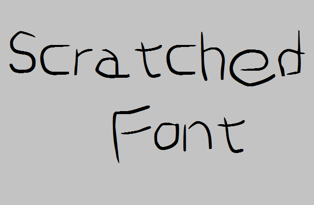 Scratched Font
