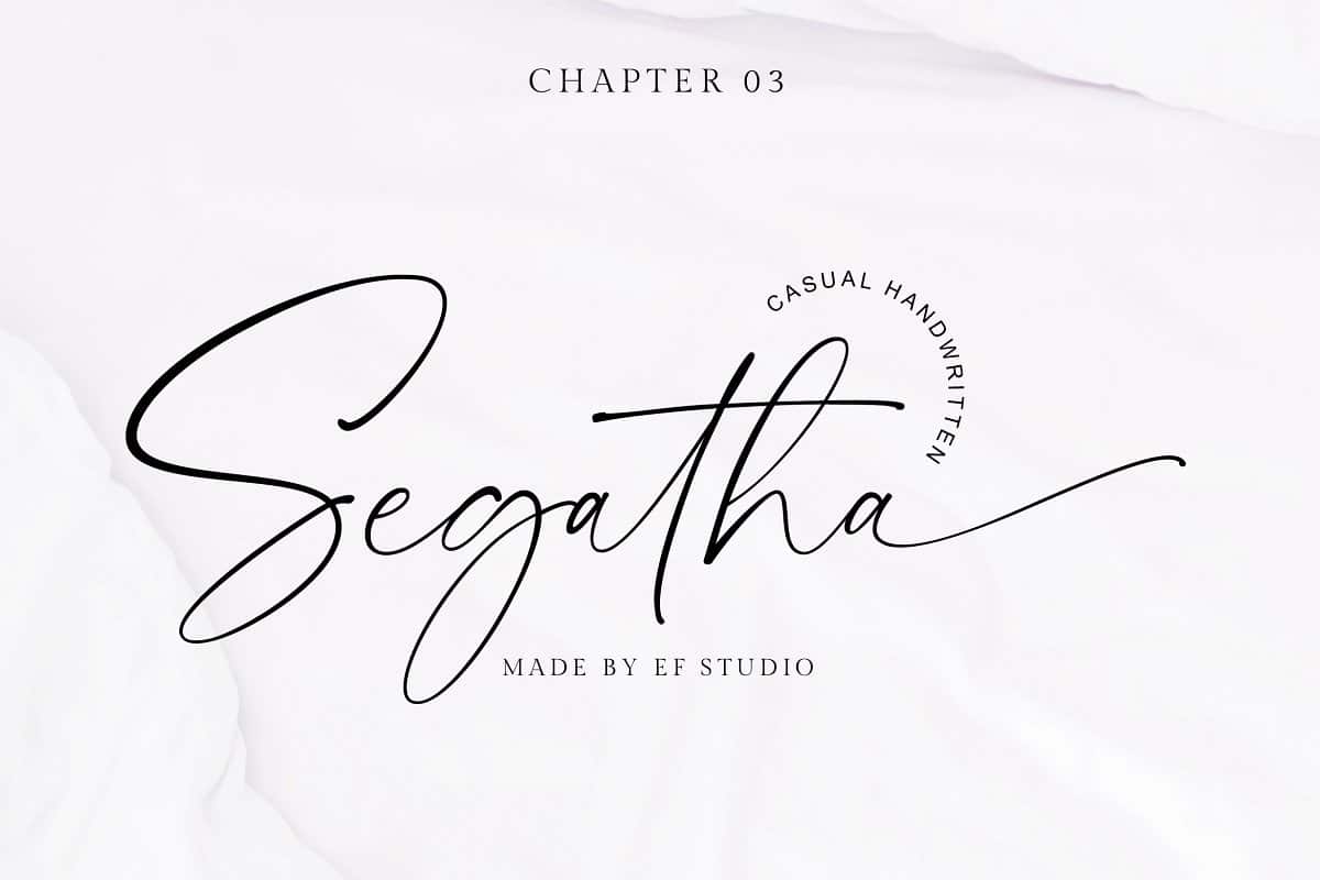Segatha Handwritten Font