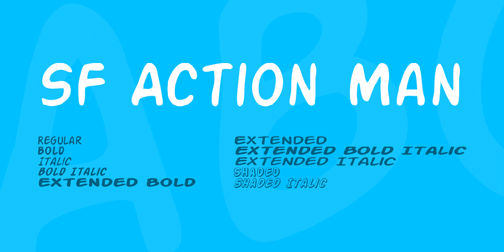 Sf Action Man Font