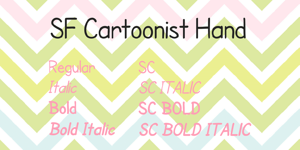 Sf Cartoonist Hand Font