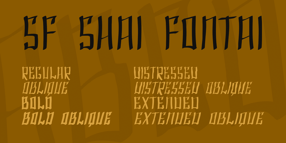 Sf Shai Fontai Font