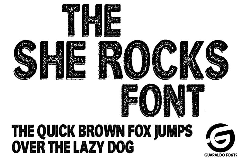 She Rocks Typeface