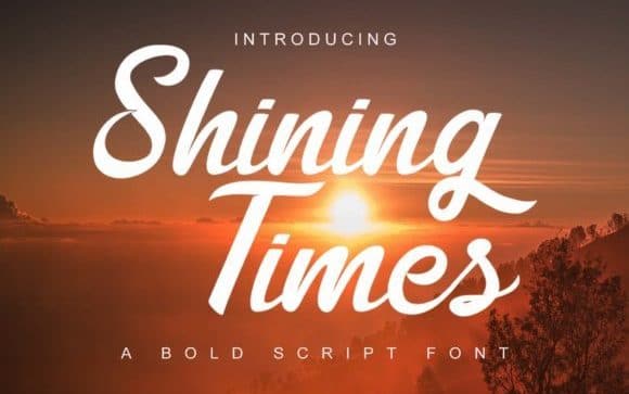 Shining Times Calligraphy Font
