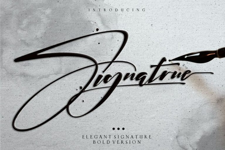 Signatrue Elegant Signature Font