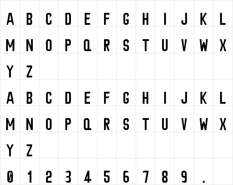 Siliwangi Engineering Font