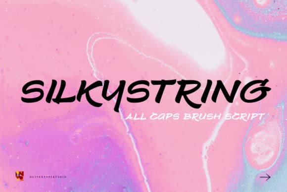 Silkystring Brush Font